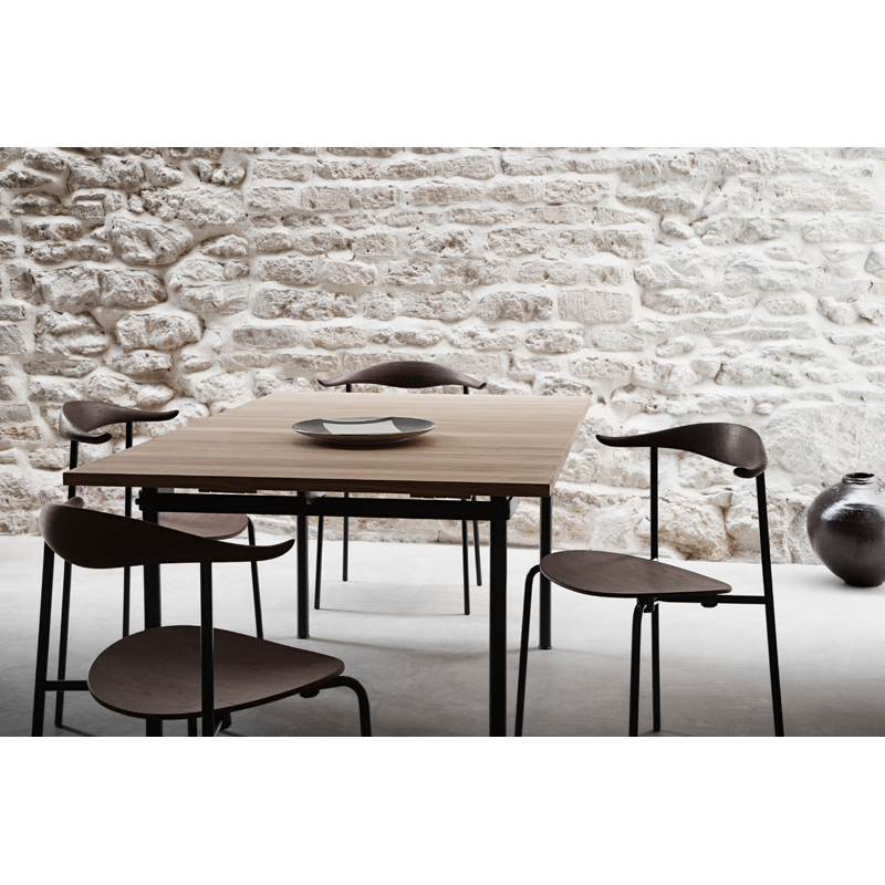 Chaise CH88 T Hêtre noir/ inox CARL HANSEN