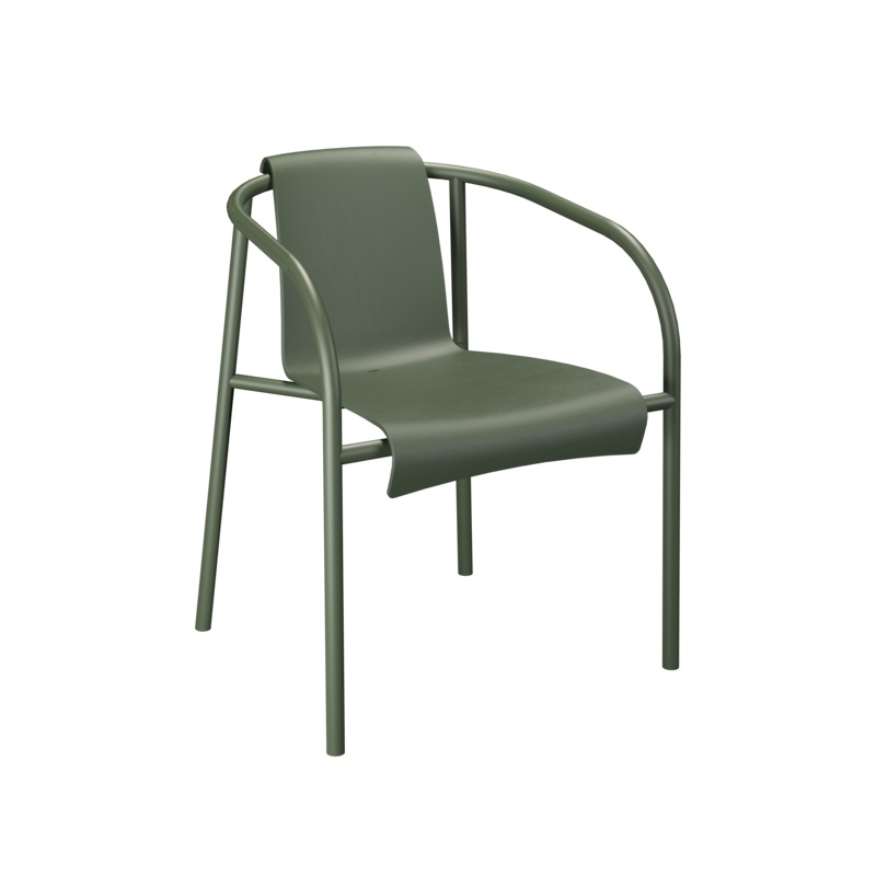 Chaise extérieur Petit fauteuil NAMI Vert olive HOUE