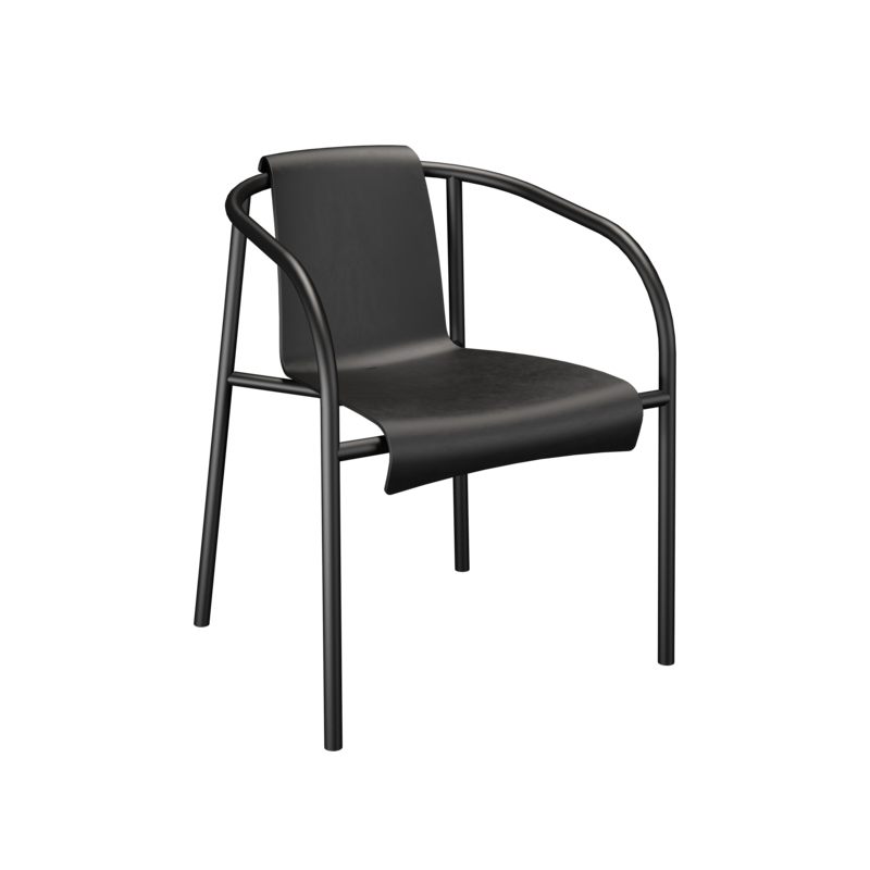 Chaise extérieur Petit fauteuil NAMI Noir HOUE