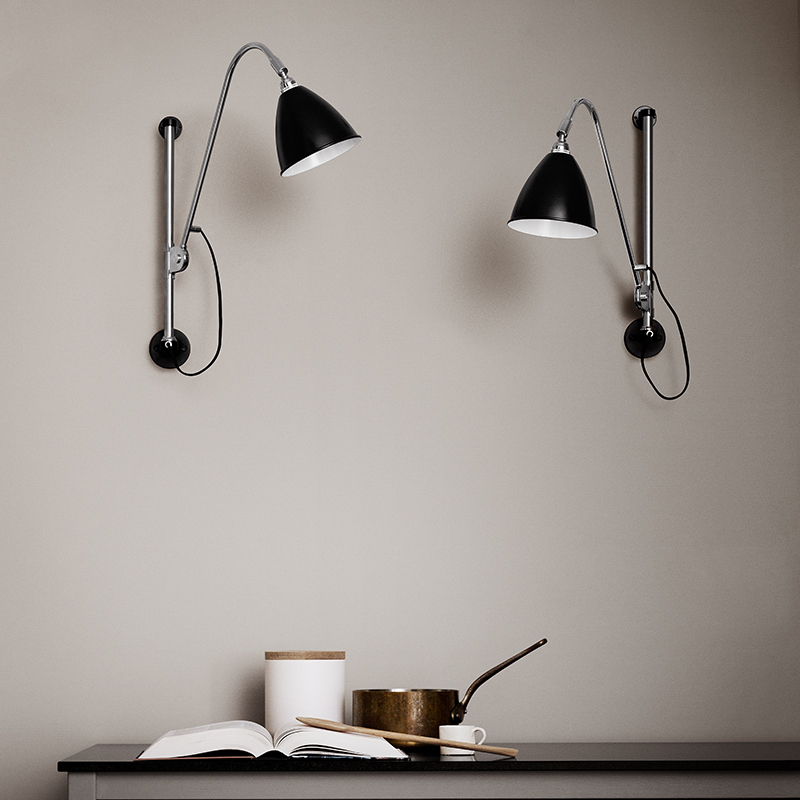 Applique BESTLITE BL5 Chrome/ noir GUBI
