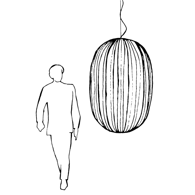 Suspension PLASS LED Gris FOSCARINI