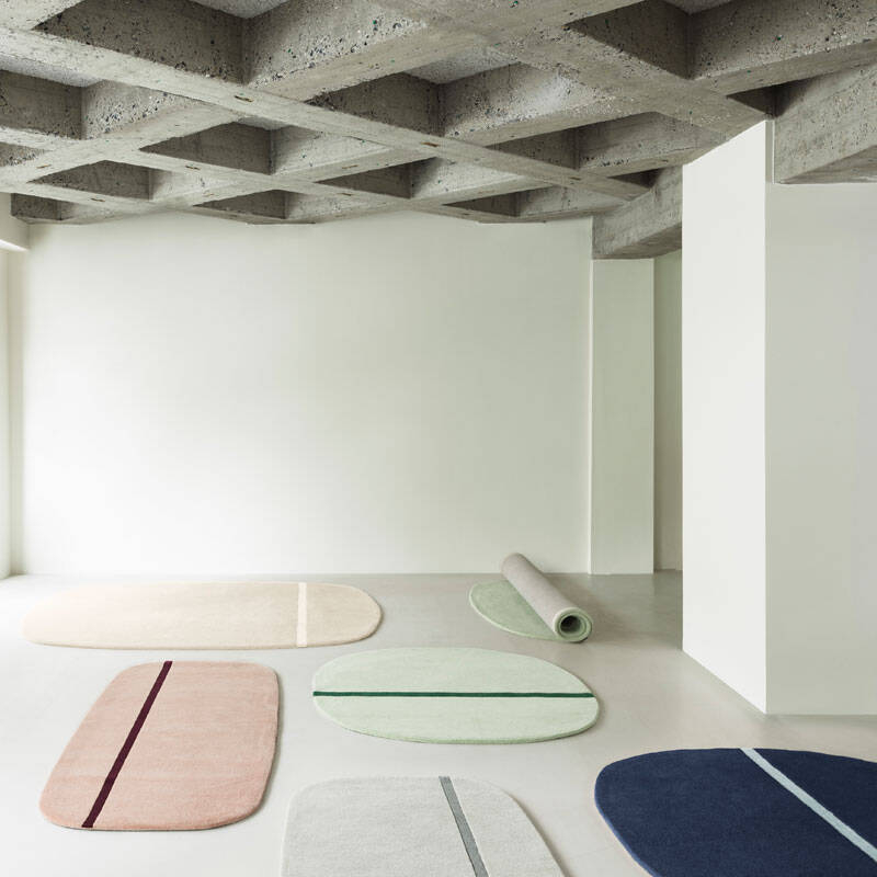 Tapis Tapis OONA 140x140 Bleu Normann Copenhagen