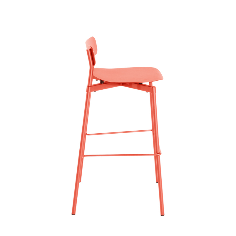 Tabouret haut FROMME H75 Corail PETITE FRITURE