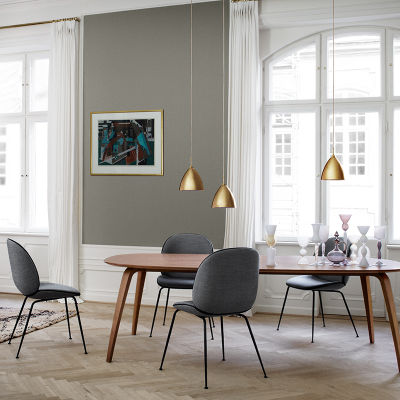 Suspension BESTLITE BL9 M Ø21 Laiton noir/ porcelaine GUBI