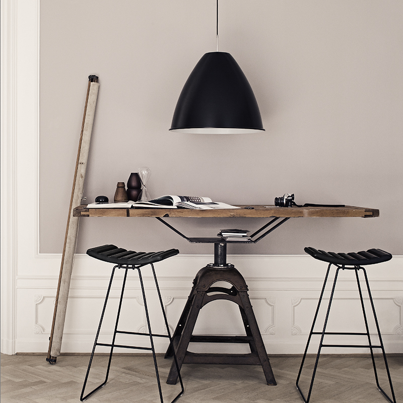 Suspension BESTLITE BL9 L Ø40 Chrome/ blanc GUBI