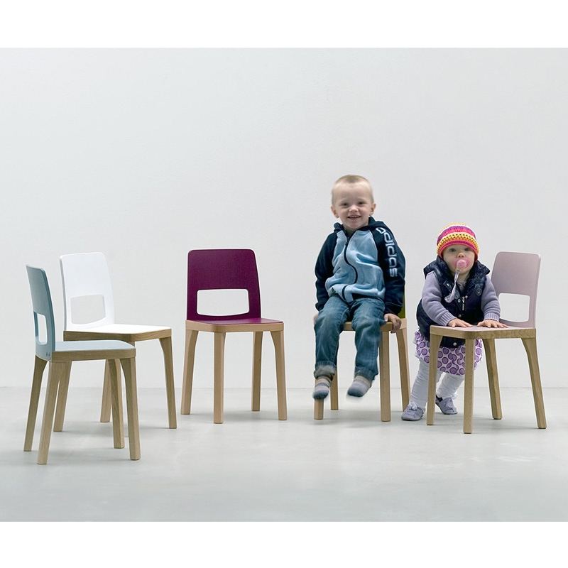 Siège enfant Chaise enfant ST6N-2 JUNIOR Blanc HUSSL