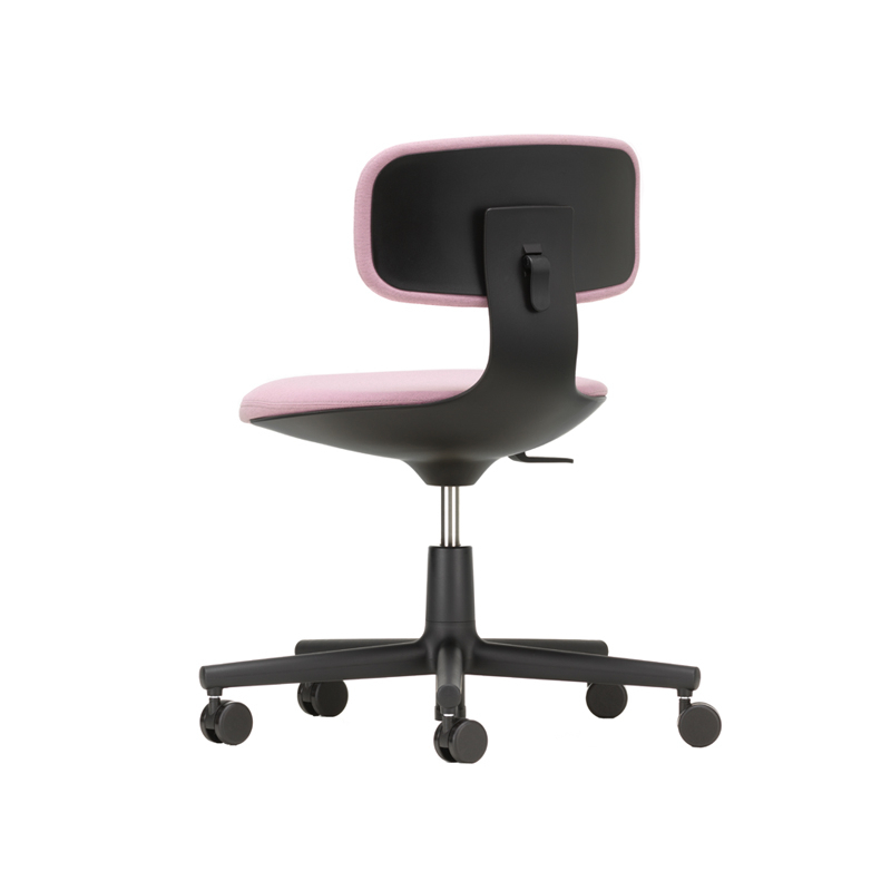 Fauteuil de bureau ROOKIE Rose/gris sierra 15 / noir VITRA