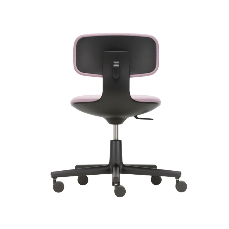 Fauteuil de bureau ROOKIE Rose/gris sierra 15 / noir VITRA