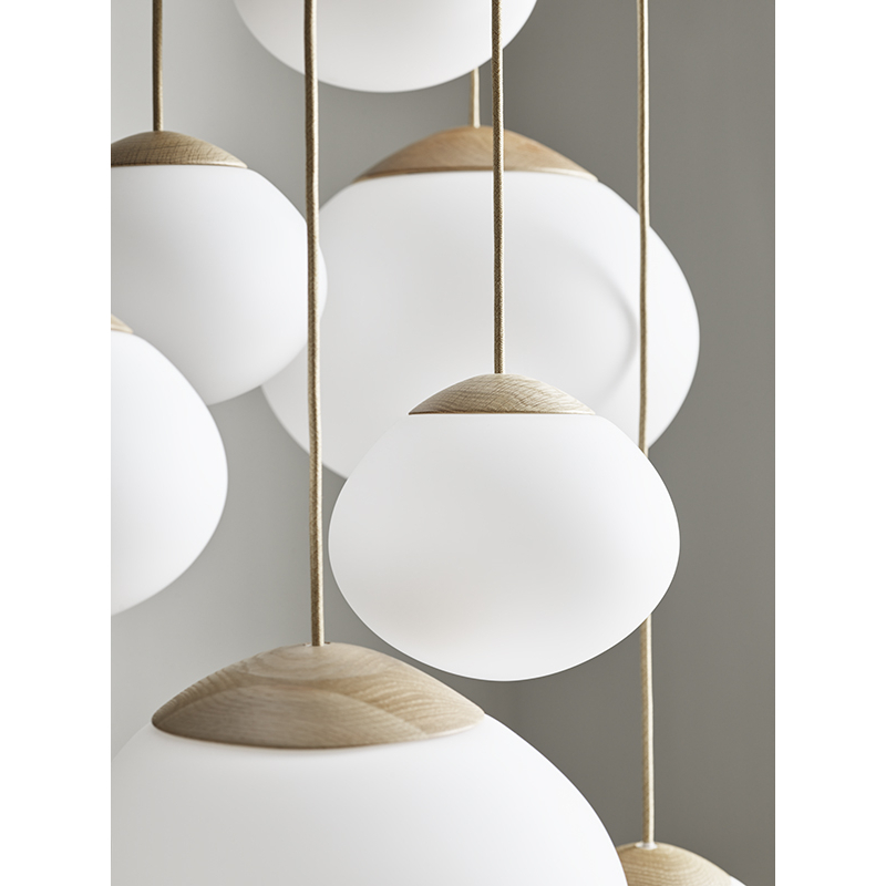 Suspension ACORN Ø 21 Blanc opalin BOLIA