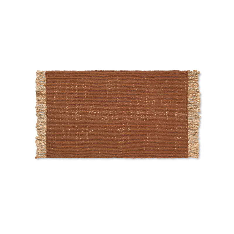 Tapis Tapis BLOCK MAT Brique foncé FERM LIVING