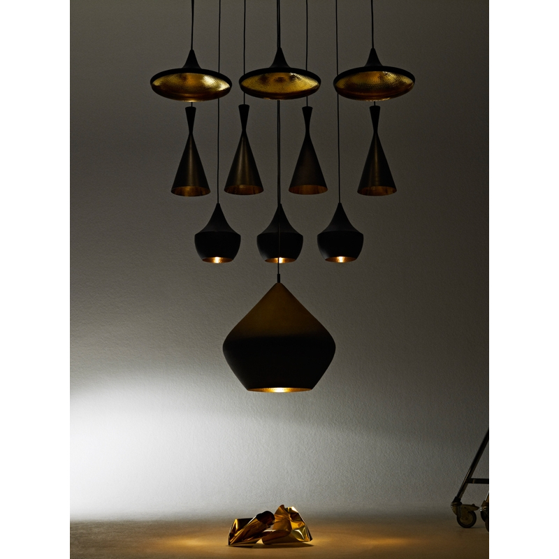 Suspension BEAT LIGHT STOUT Noir TOM DIXON