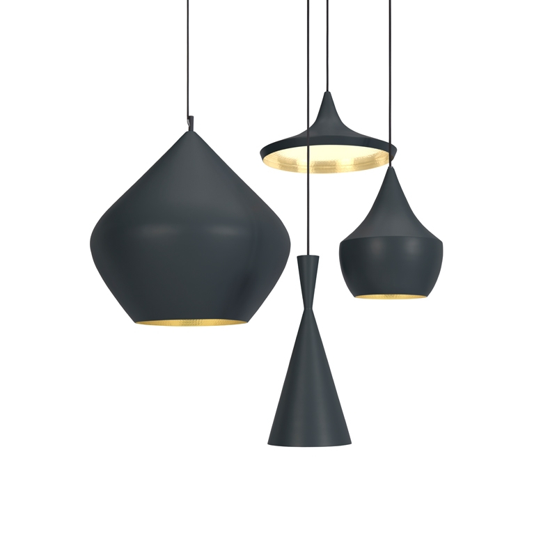 Suspension BEAT LIGHT STOUT Noir TOM DIXON