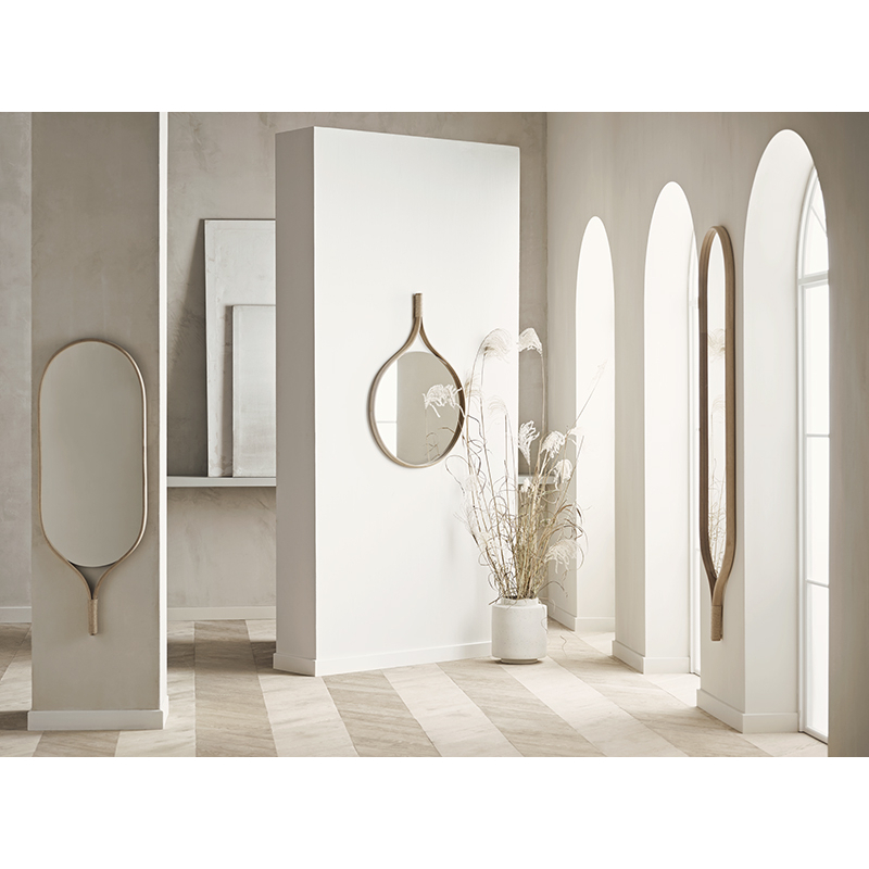 Miroir Miroir RACQUET H 140 Chêne teinté noir BOLIA