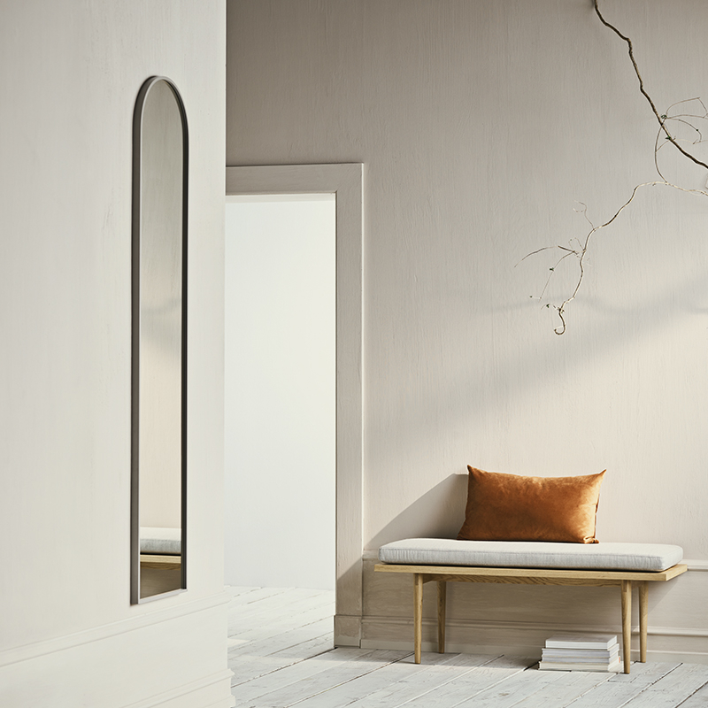 Miroir Miroir RIPPLE 180x40 Gris clair BOLIA