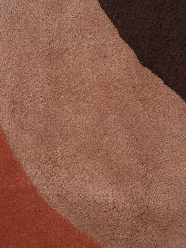 Tapis Tapis VIEW TUFTED Marron rouge FERM LIVING
