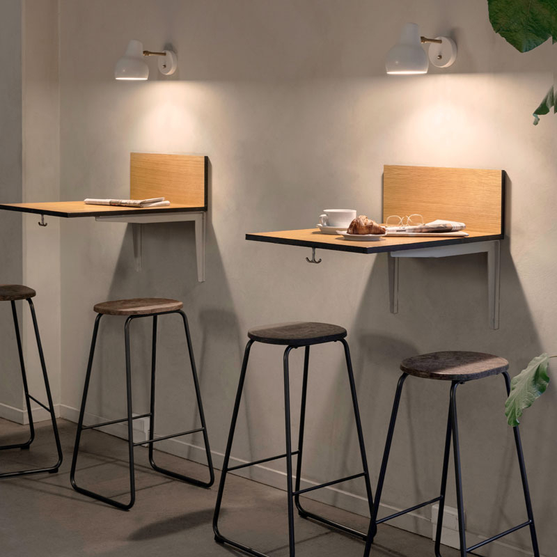 Tabouret haut EARTH Coffee waste Light MATER