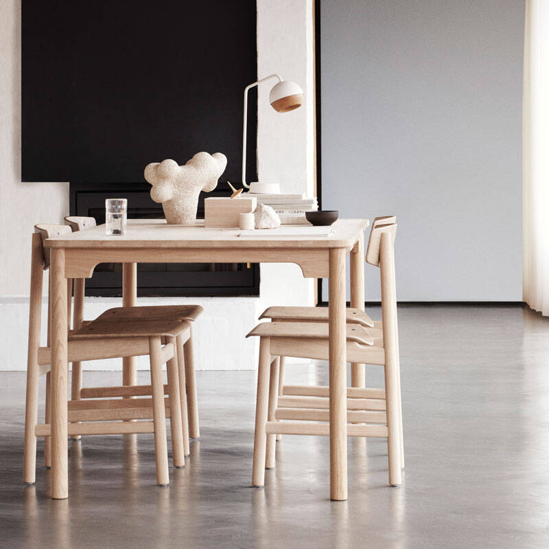 Chaise CONSCIOUS BM3162 Chêne savonné/ Coffee waste Light MATER