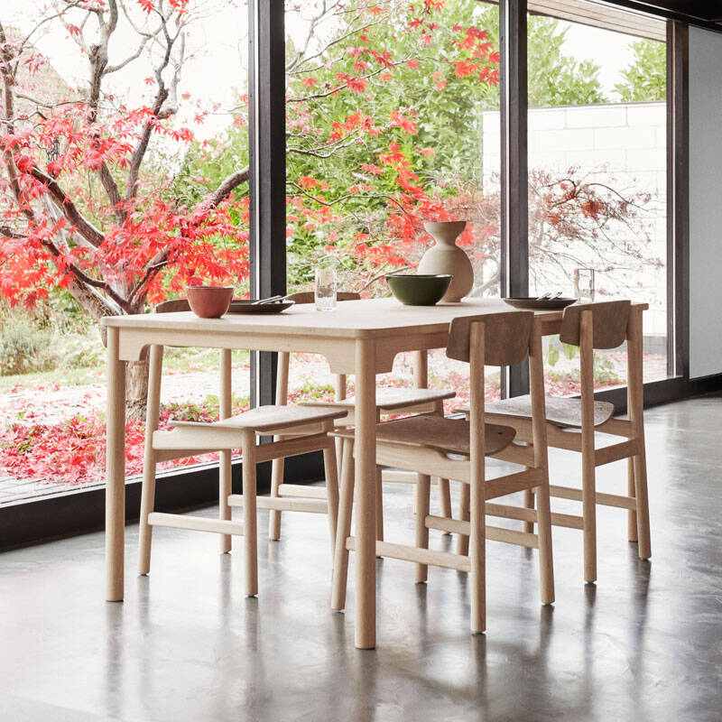Chaise CONSCIOUS BM3162 Chêne savonné/ Coffee waste Light MATER