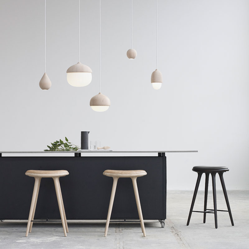 Suspension TERHO Naturel/ verre blanc opalin MATER