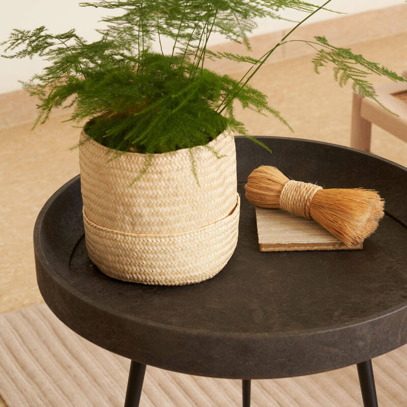 Table d'appoint guéridon BOWL WASTE Coffee waste black MATER