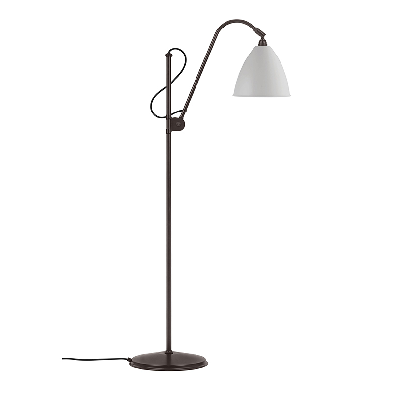 Lampadaire BESTLITE BL3M Laiton noir/ blanc GUBI