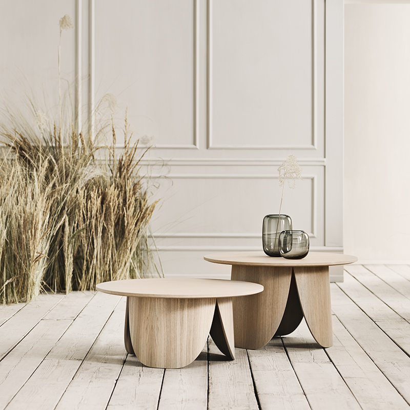 Table basse PEYOTE 80x45 Chêne BOLIA