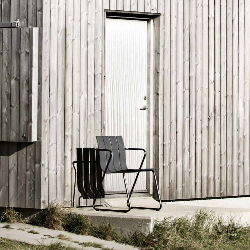 Chaise extérieur Chaise OCEAN Noir MATER