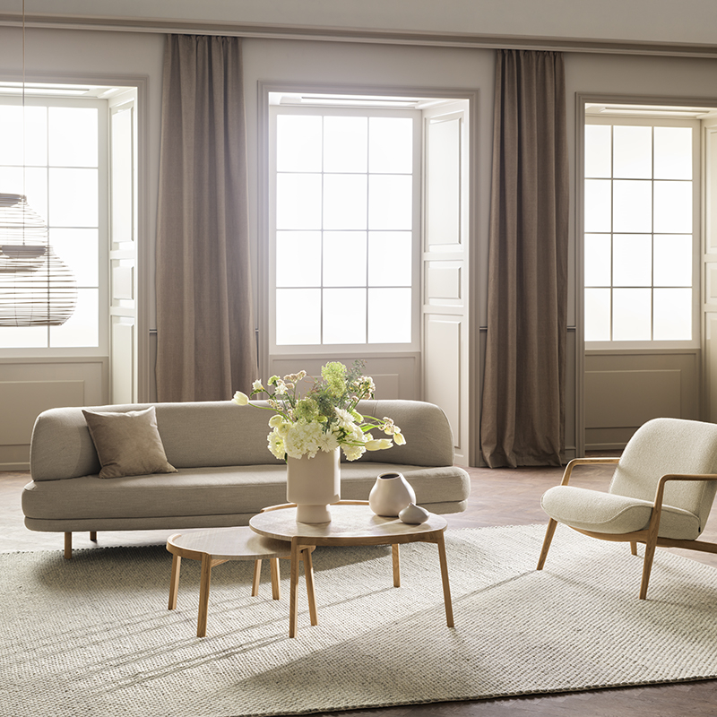 Table basse MIX Ø 65 Marbre brun BOLIA