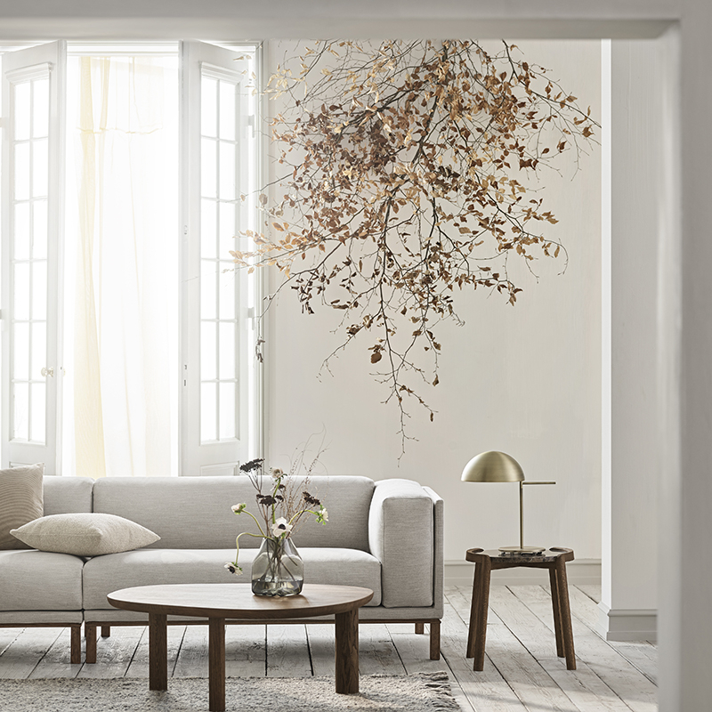 Table basse MIX Ø 65 Marbre brun BOLIA