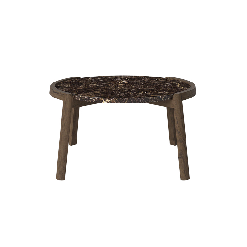 Table basse MIX Ø 65 Marbre brun BOLIA