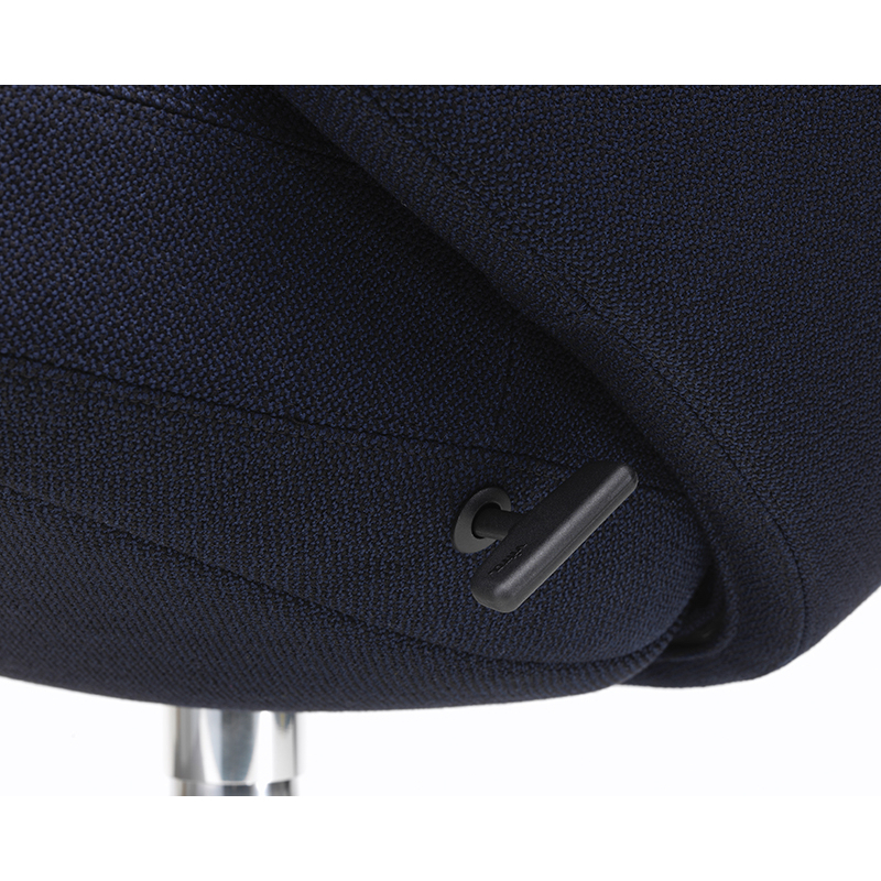 Fauteuil GRAND REPOS Credo bleu foncé/ noir VITRA