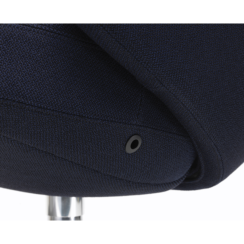Fauteuil GRAND REPOS Credo bleu foncé/ noir VITRA