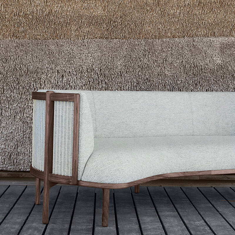 Canapé RF1903 SIDEWAYS Noyer huilé/ Hallingdal 116 CARL HANSEN