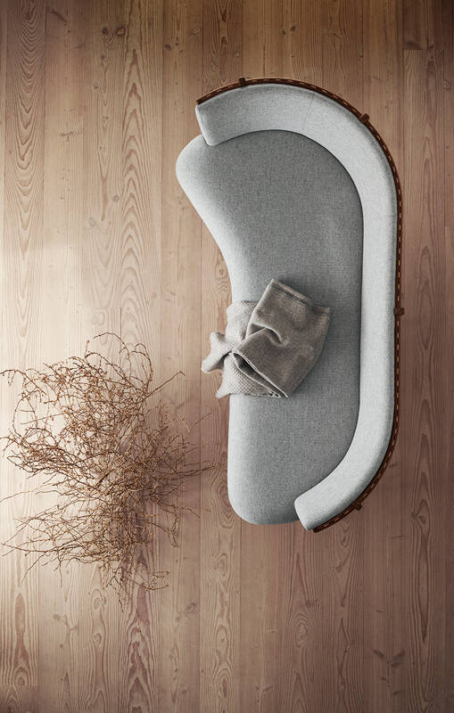 Canapé RF1903 SIDEWAYS Noyer huilé/ Hallingdal 116 CARL HANSEN