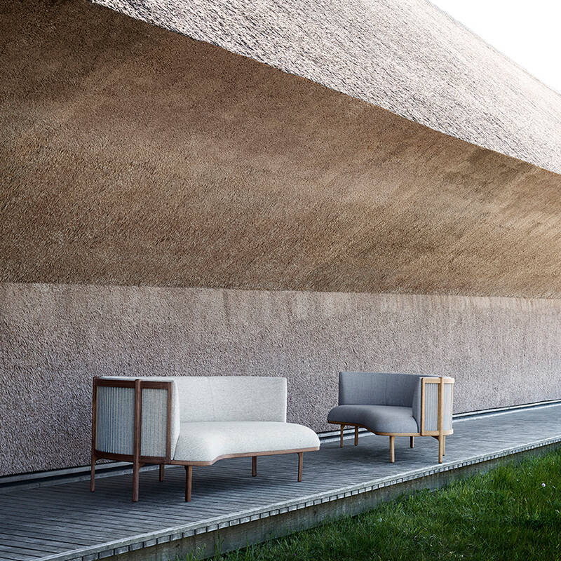 Canapé RF1903 SIDEWAYS Noyer huilé/ Hallingdal 116 CARL HANSEN