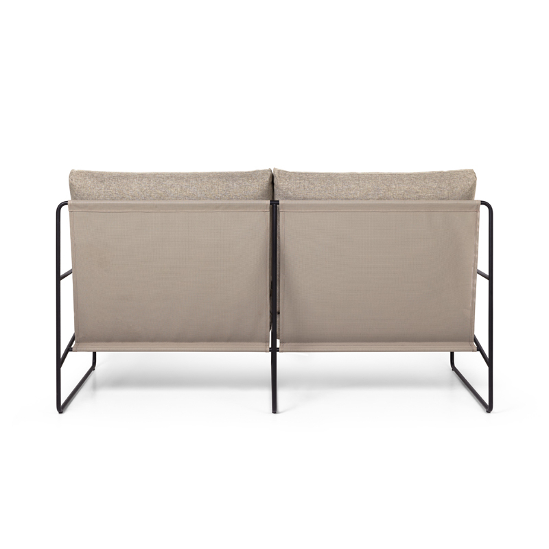 Canapé DESERT DOLCE 2 places Noir/ sable foncé FERM LIVING