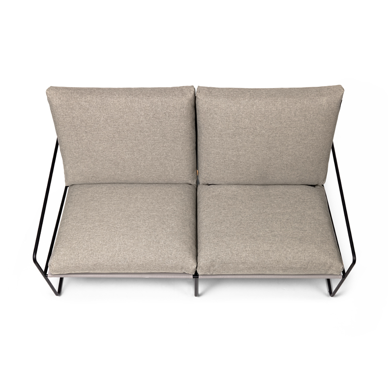 Canapé DESERT DOLCE 2 places Noir/ sable foncé FERM LIVING