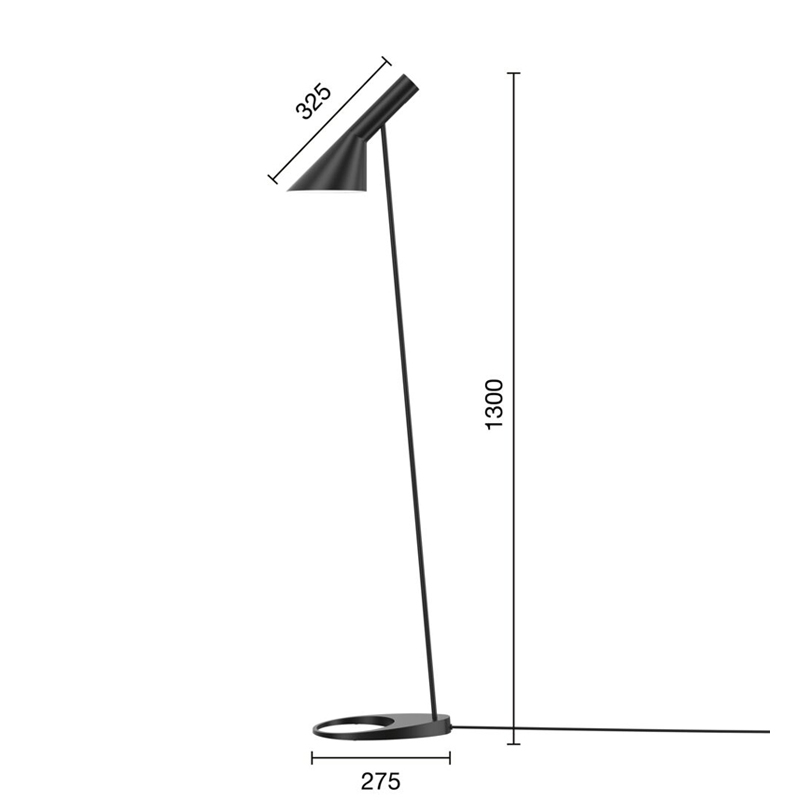 Lampadaire AJ FLOOR Noir LOUIS POULSEN