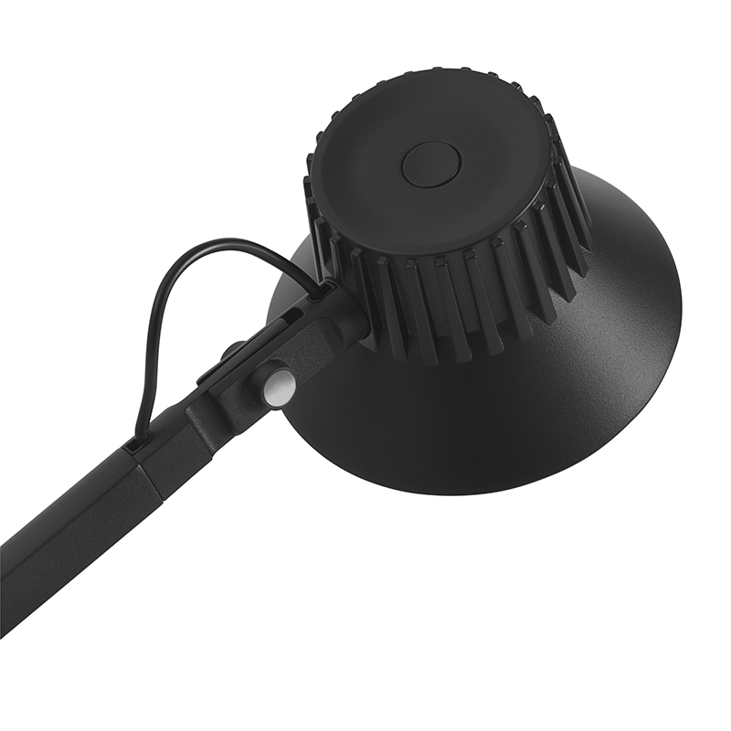 Lampe de bureau DEDICATE L2 base étau Noir MUUTO