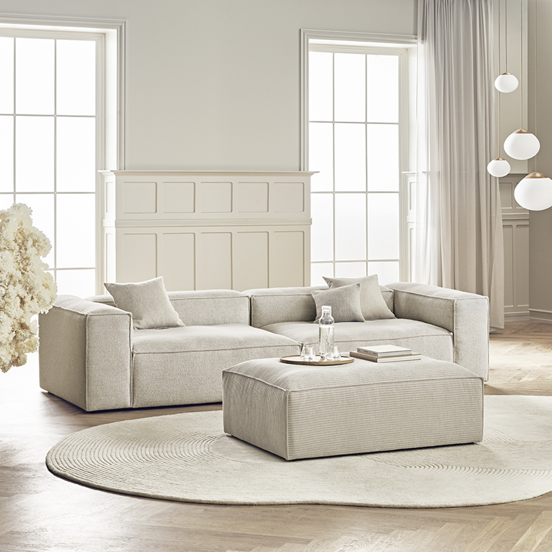 Pouf COSIMA 75x102 Monza beige BOLIA