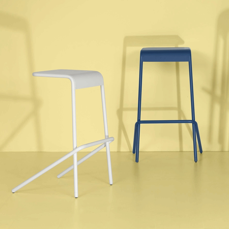 Tabouret haut ALODIA H 70cm Blanc CAPPELLINI