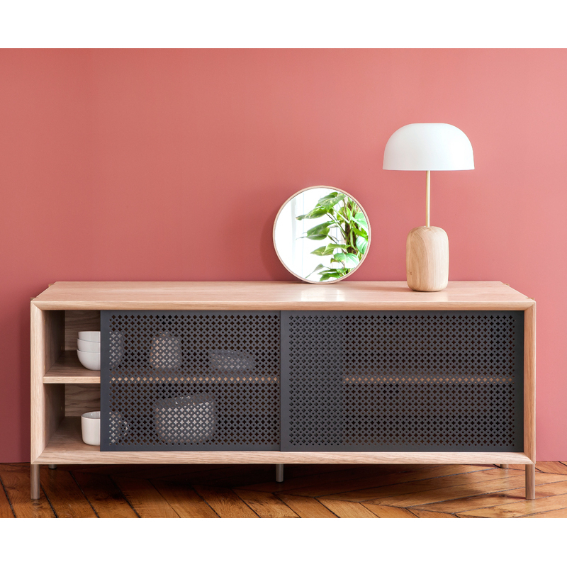 Meuble de rangement Buffet GABIN L122 Gris ardoise HARTO