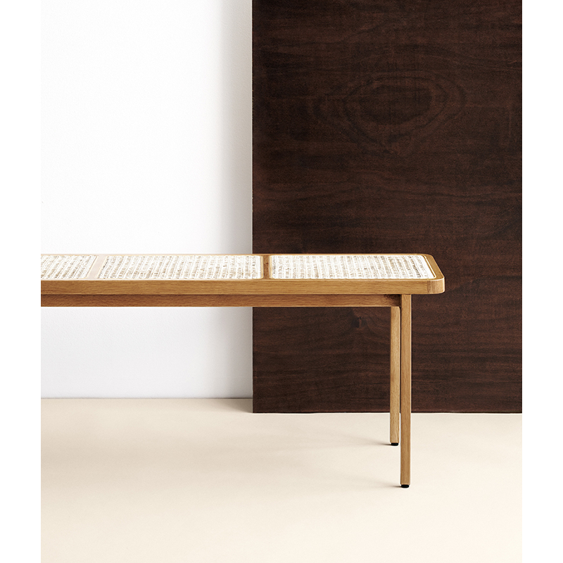 Banc LE ROI Chêne naturel NORR11