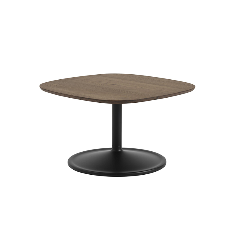 Table basse SOFT 70x70 Chêne fumé/ noir MUUTO
