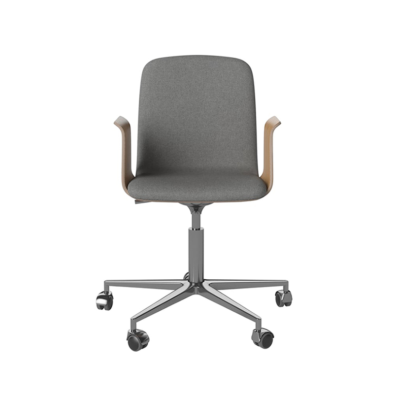 Fauteuil de bureau PALM Step Melange gris clair/ chêne huilé BOLIA