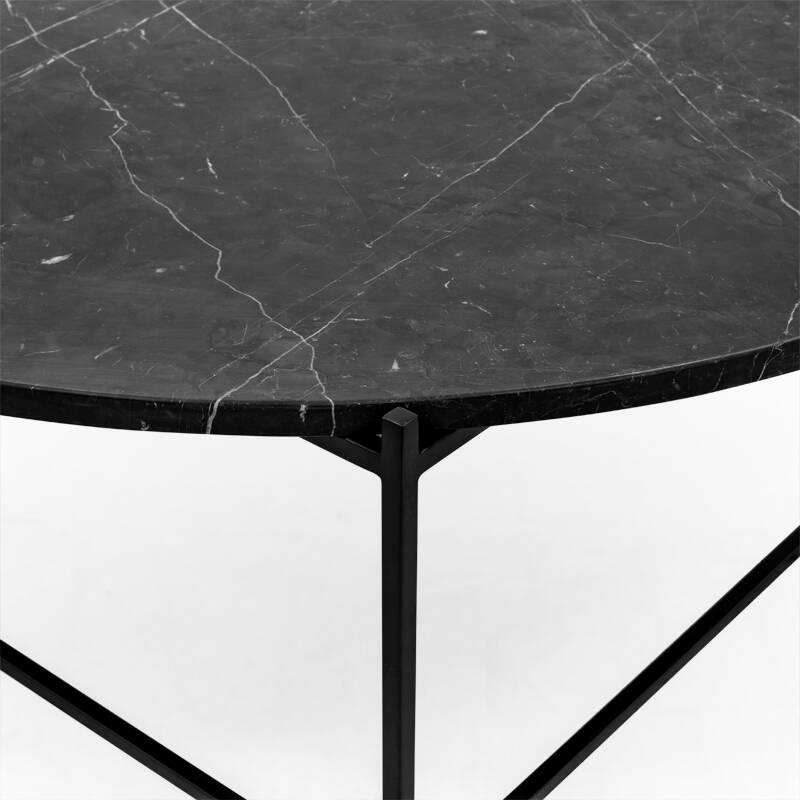 Table basse CIRCLE Marbre noir/ noir WENDELBO