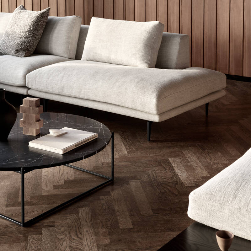 Table basse CIRCLE Marbre noir/ noir WENDELBO