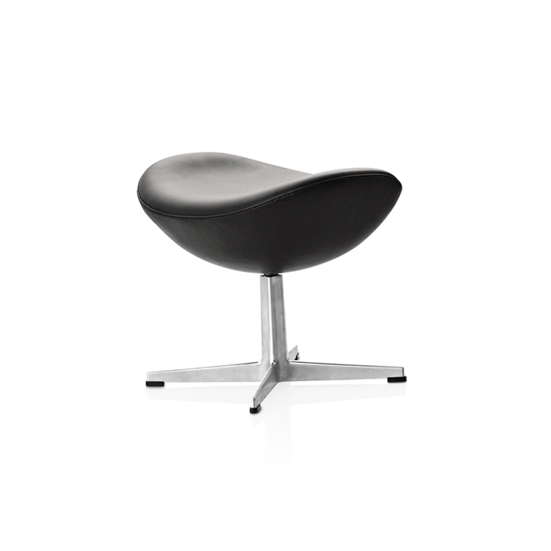 Pouf Repose-pieds EGG Noir FRITZ HANSEN
