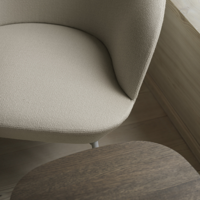 Fauteuil OSLO LOUNGE Vidar 146/ gris MUUTO