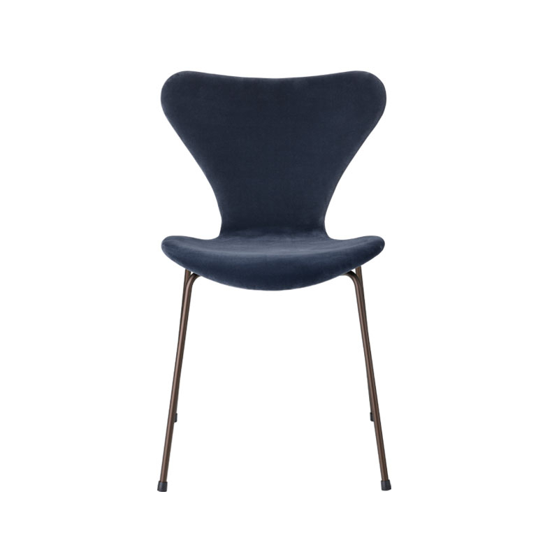 Chaise SERIE 7 VELVET EDITION Bleu gris FRITZ HANSEN